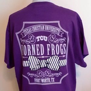 New Women's Purple Texas Christian University Themed T-shirt Size Medium